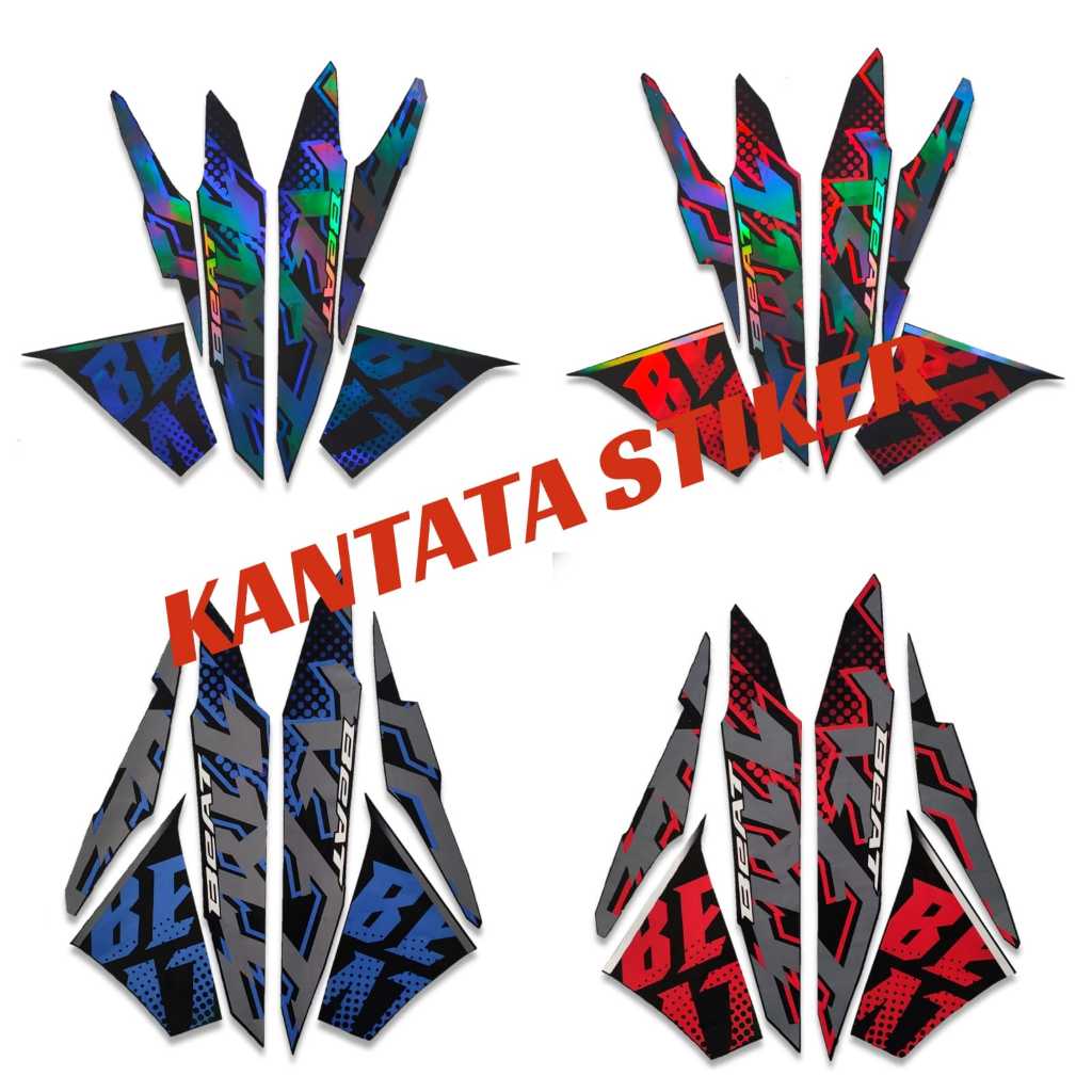 Stiker Striping Lis Body Motor Honda Beat Street 2024 Variasi Hologram