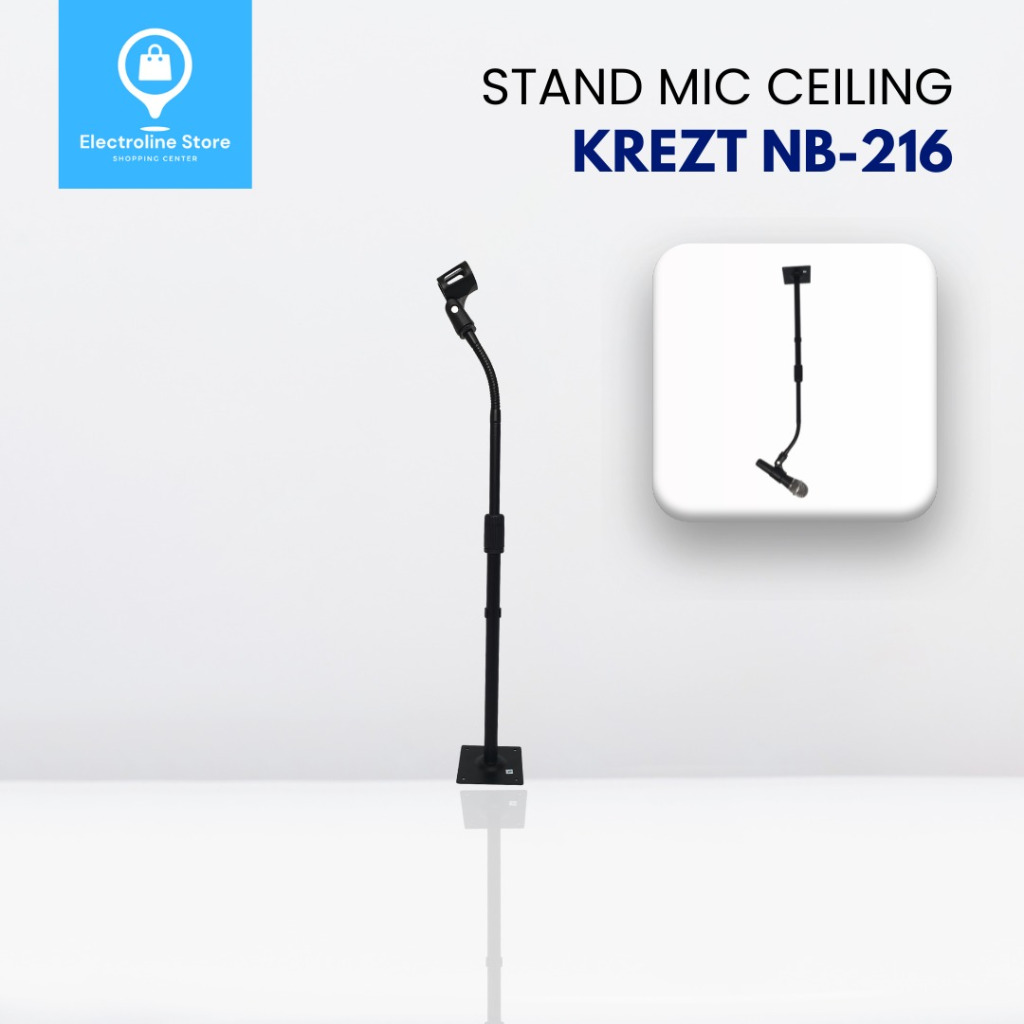Stand Mic Ceiling KREZT NB-216 Stand Mic Dinding Besi Stand Mic Stand Tembok dan Ceiling