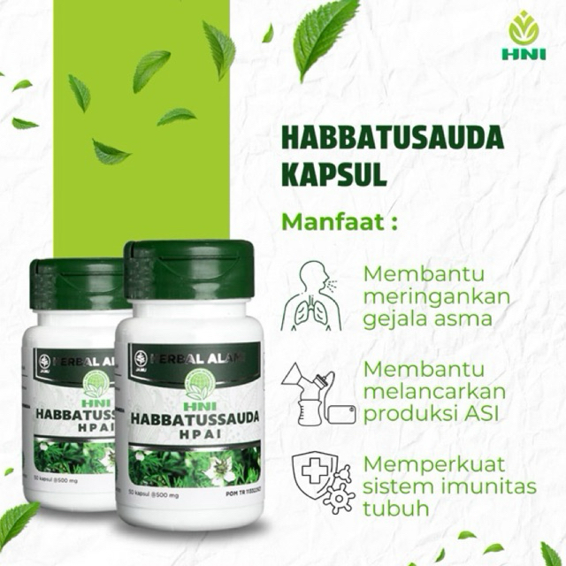 ASLI 100% Habbatussauda 50 kapsul Ori HNI  BPOM  - HabbatusSauda