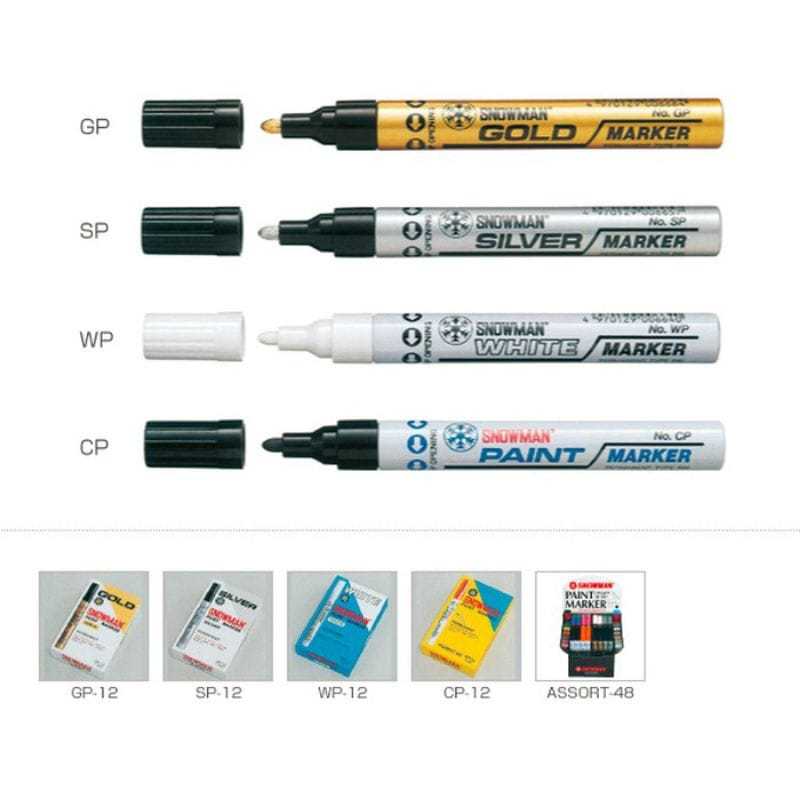 

SPIDOL PAINT MARKER SNOWMAN MEDIUM TIP