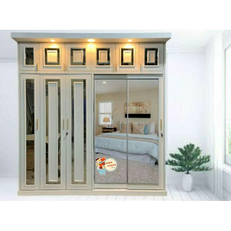 Lemari Pakaian HPL Uk240×240cm - Lemari Pakaian Tempahan