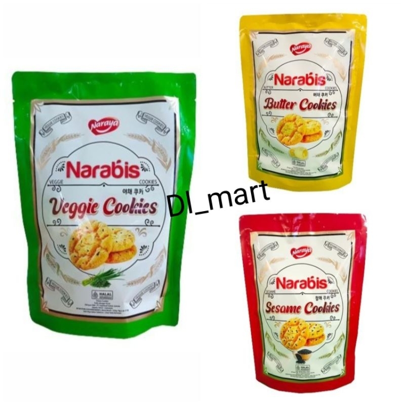 

Naraya Narabis Butter Cookies Veggies Cookies Sesame Cookies / Narabis Biskuit Mentega Narabis ball Coklat Biskuit Wijen