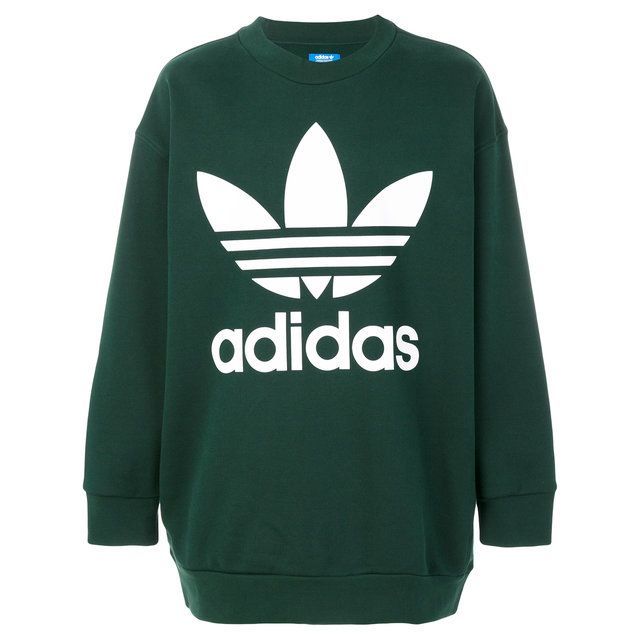 Adidas 3 foil Big Logo Crewneck Green Original ( Size XL Oversize )