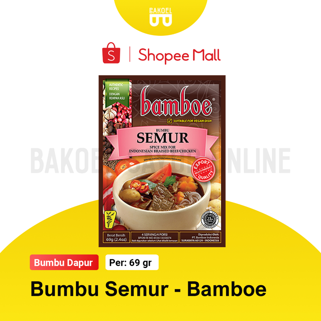 

Bamboe - Semur - Bumbu Instant - Bakoel Sayur Online