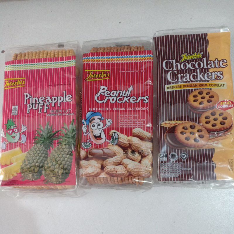 

Biskuit Interbis Kacang ,Nanas,Coklat