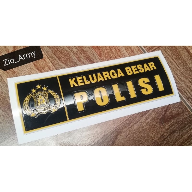 

Stiker Embos Keluarga Besar Polisi Jumbo/6 cm x 18 cm