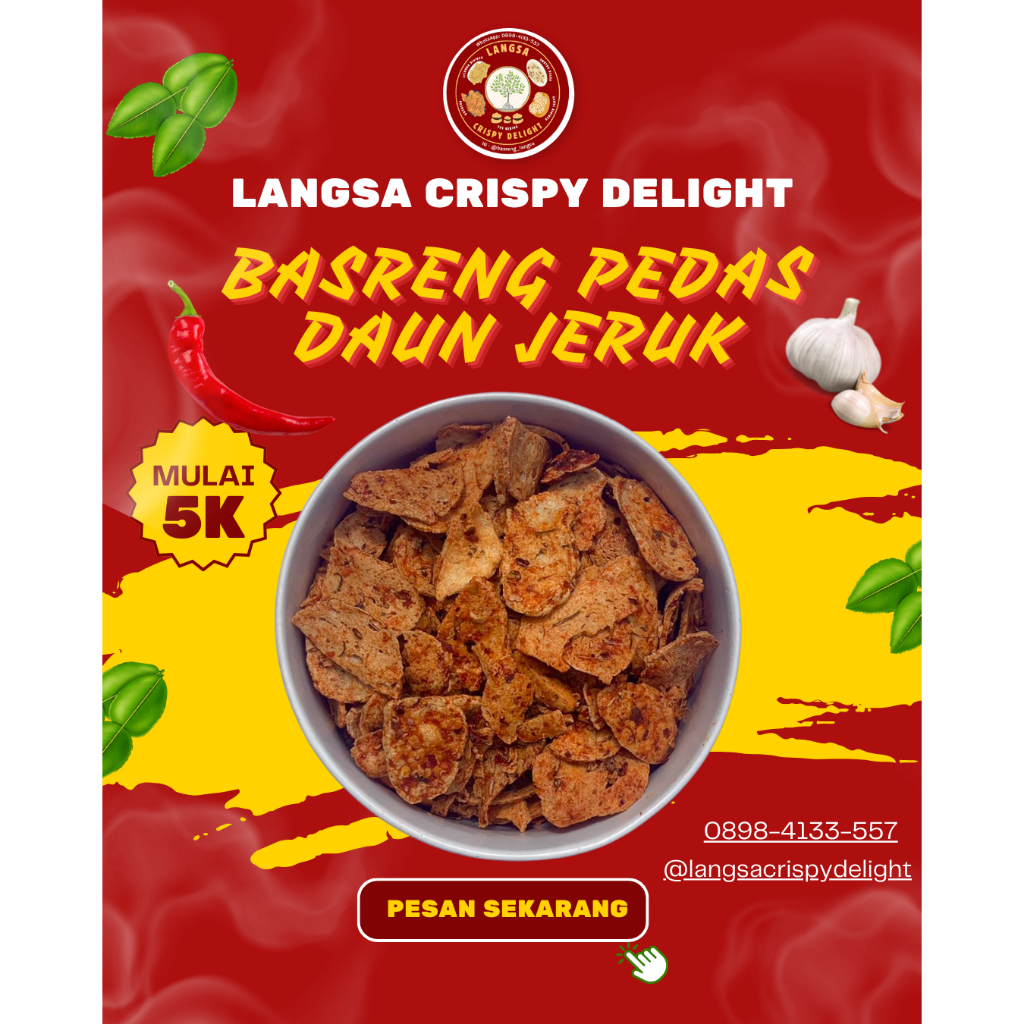

(Ready Aceh) Basreng Pedas Daun Jeruk 500 Gram (1/2 Kg)