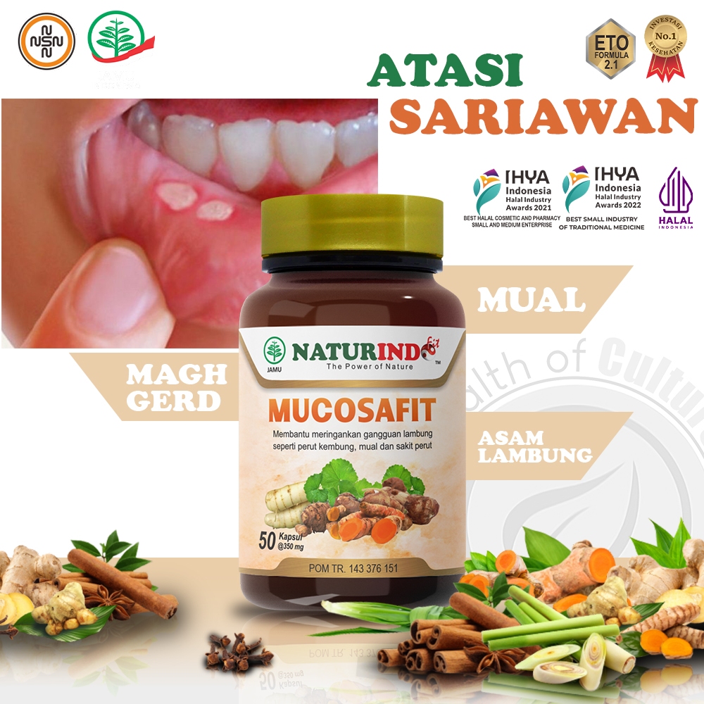 Obat Sariawan Mulut Lidah Bibir Paling Ampuh Menahun Anak dan Dewasa Panas Dalam Mucosafit