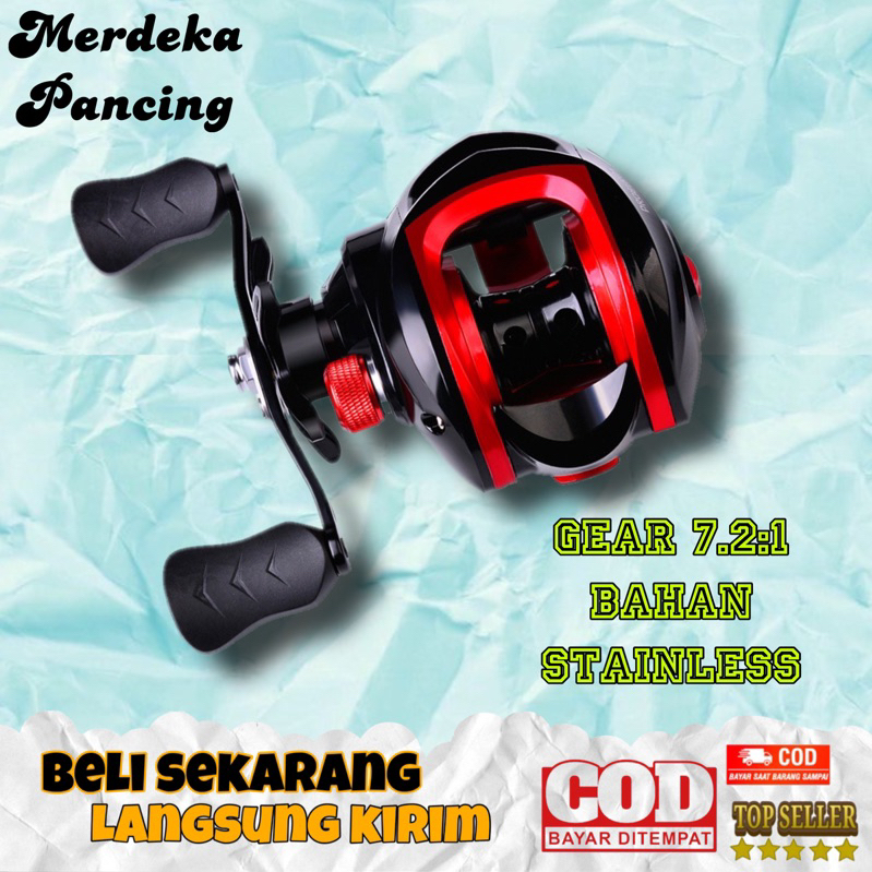 REEL PANCING BC BAIT CASTING jarvis / LIZARD AUDI TIPE 7.2 SUPER SMOOTH IMPORT QUALITY