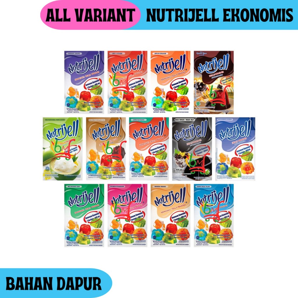 

Nutrijell Agar Powder Jelly Aneka Rasa Kemasan Ekonomis All Variant