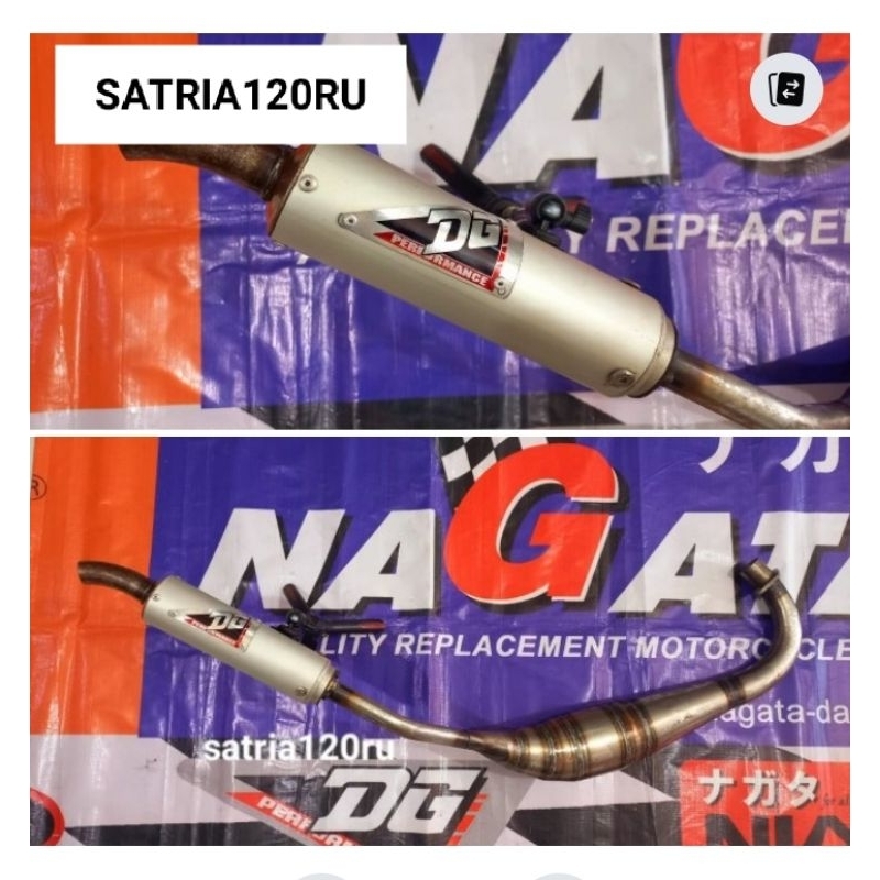 KNALPOT 2TAK SUZUKI SATRIA120RU GALVANIS DG PERFORMANCE ORIGINAL