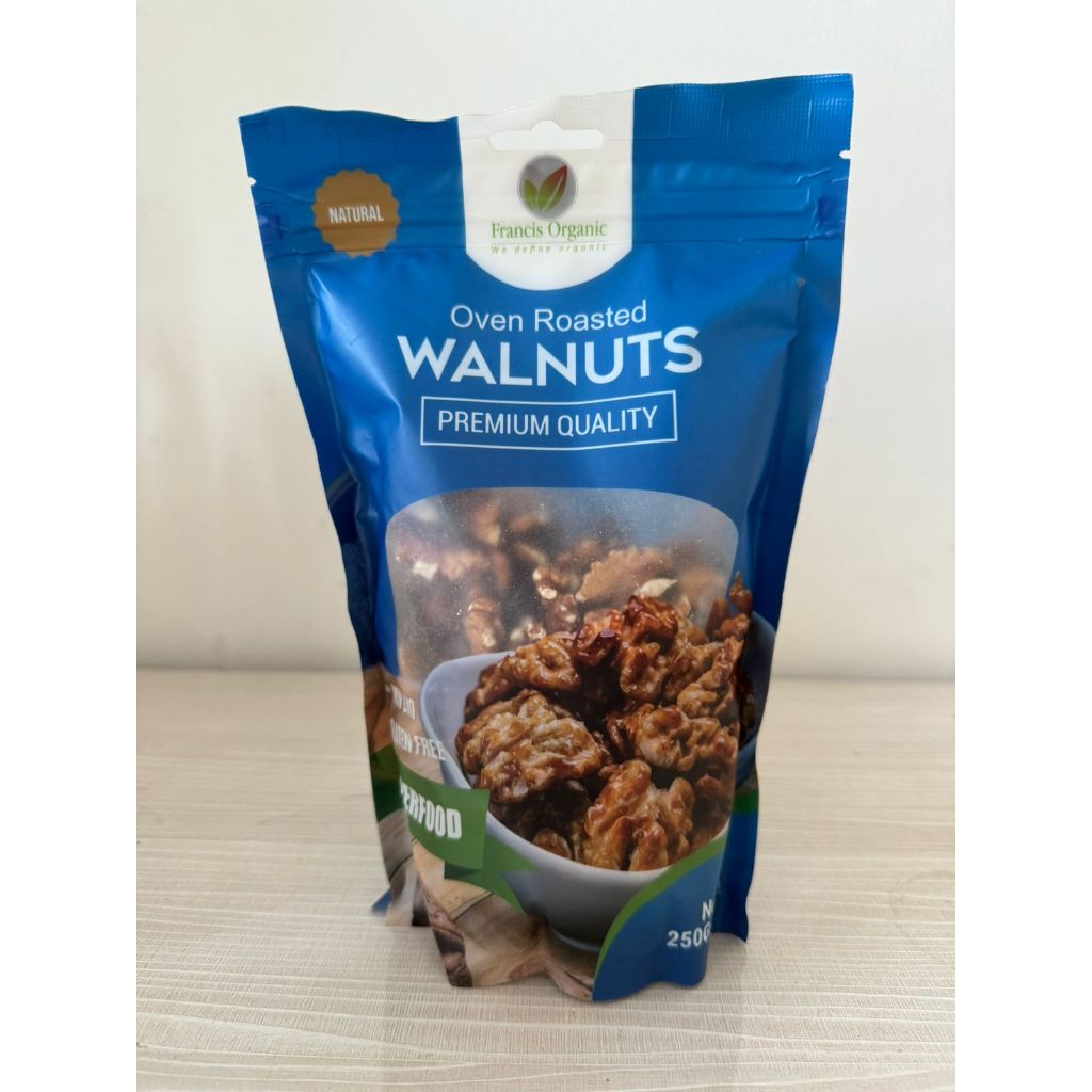 

Oven Roasted Walnuts Premium Quality 250 G Francis Organic