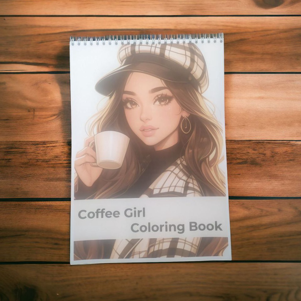 

KODE K55J Coloring Book Coffee Girls Editon Buku Mewarnai Dewasa Coloring Book for Adult