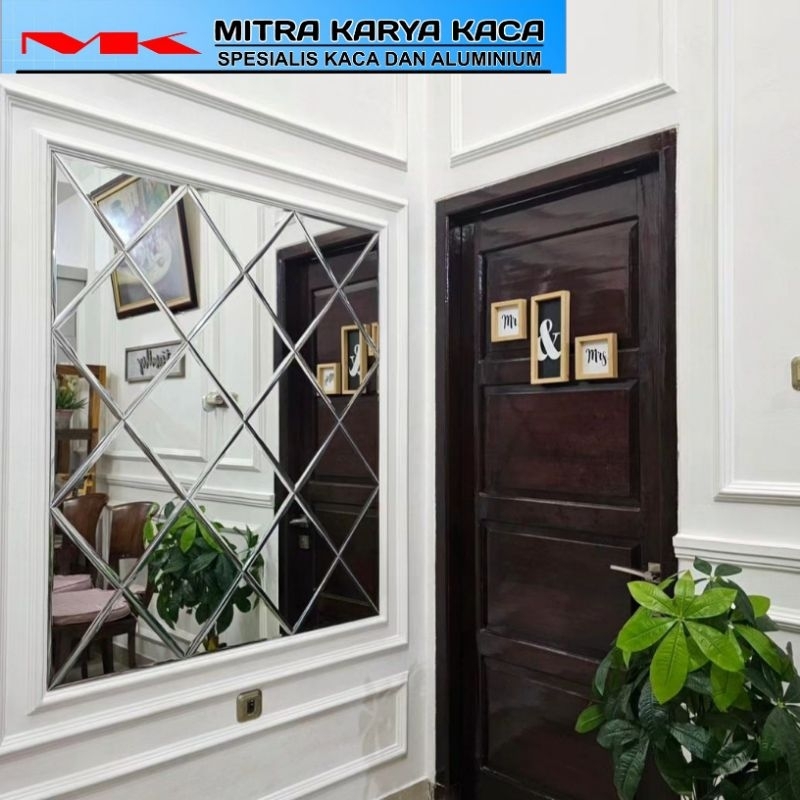 MIN BEVEL DINDING/ HIASAN DINDING/ CERMIN WAJIK BEVEL/ CERMIN BEVEL READY STOCK