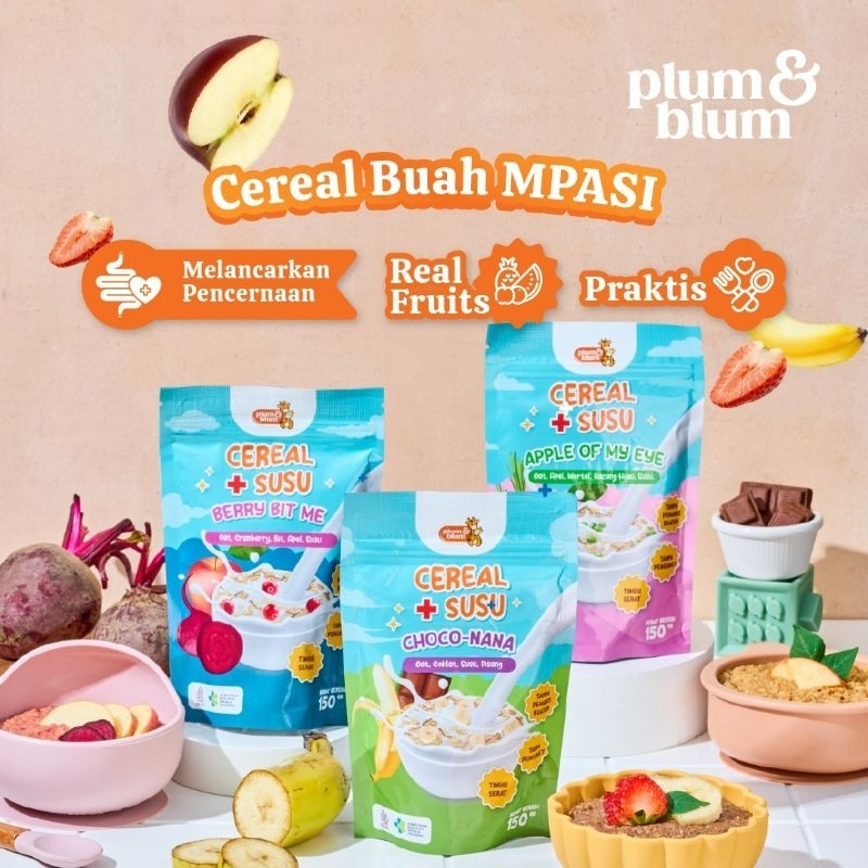 

Plum & Blum Cereal Buah Susu 6+