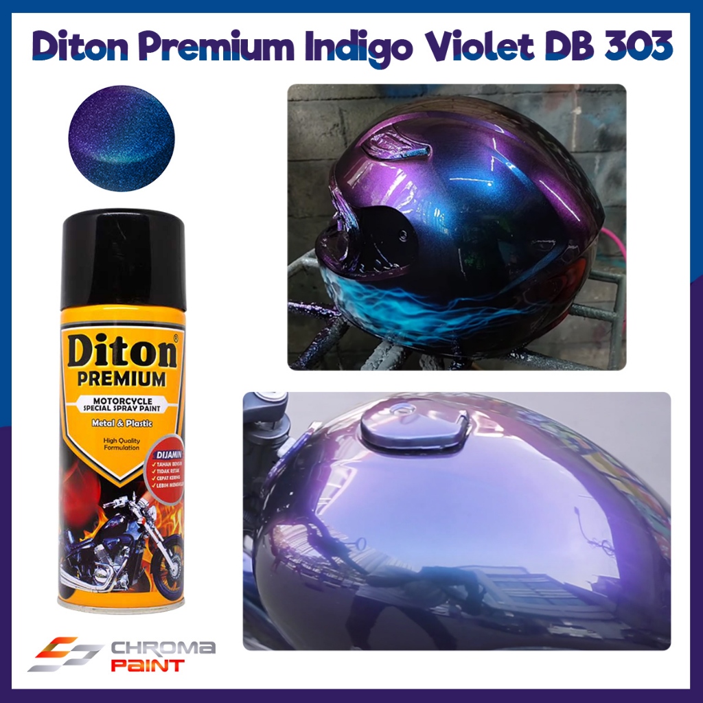 Cat Semprot Bunglon Diton Premium Indigo Violet DB 303 (300 CC)