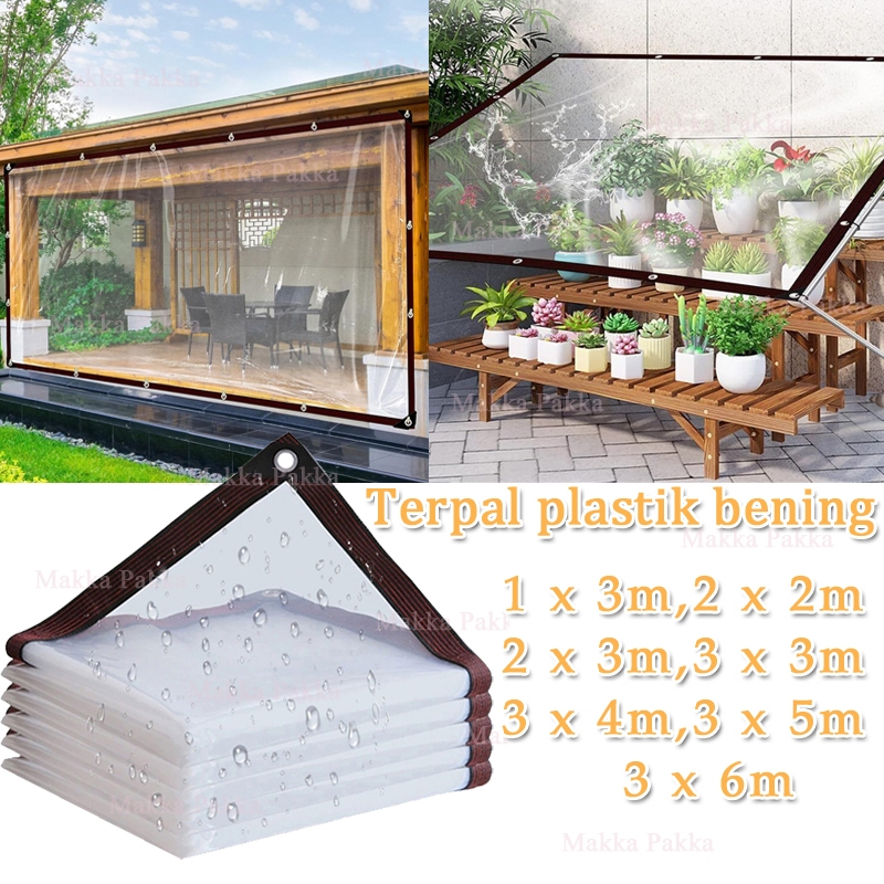 terpal plastik bening /plastik UV green house /tebal plastik bening transparan /Terpal Anti Air Untu