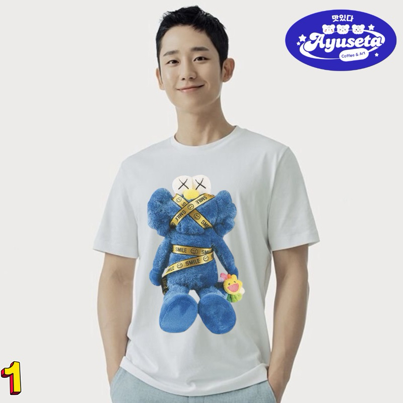 kaos kaws putih oversize kaos kaws distro kaos kaws mirror