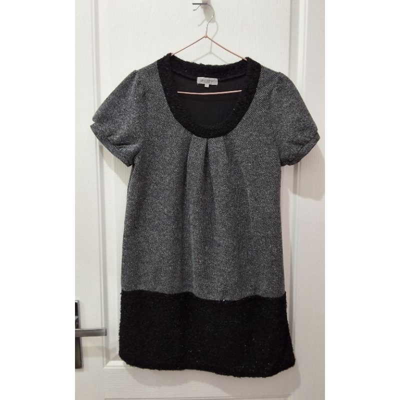 [Preloved] Baju atasan top nge tunik brand theoria bahan mix halus no minus