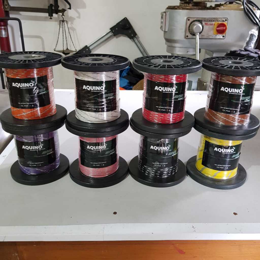 Kabel Bintik AVSS 0.5MM 100mtr Kabel AVSS 0.85 Otomotif Body Mobil Motor Serabut Tembaga