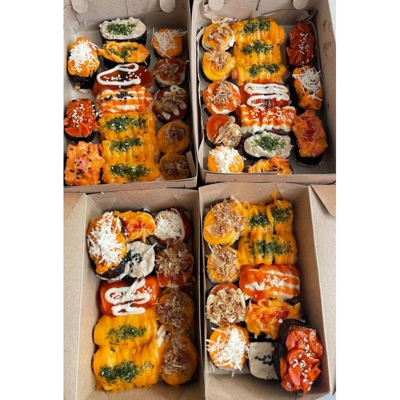 

Sushi mix varian rasa kimbab gunkan nigiri