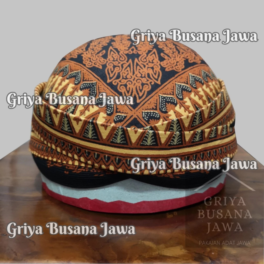 Blangkon Solo Kasatriyan Alusan Batik Modang Pangkur