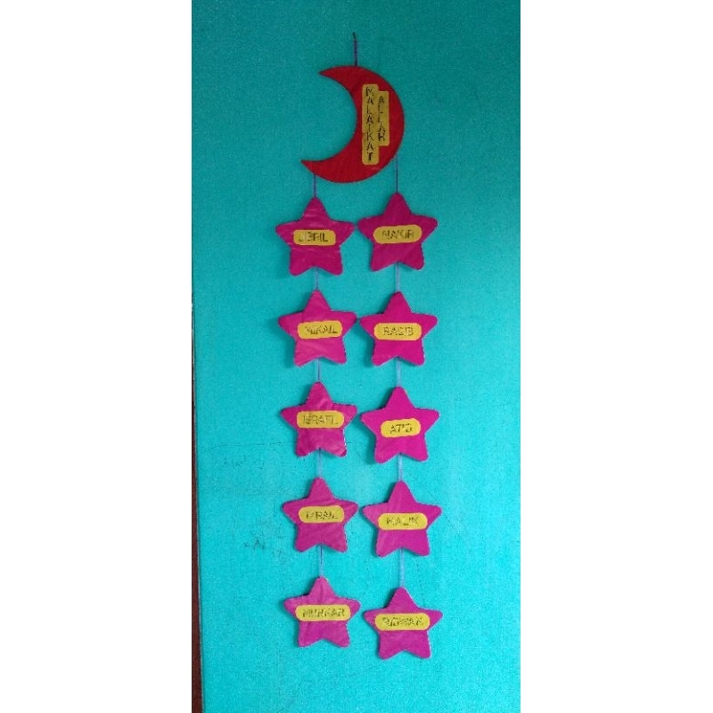 Prakarya dari Kardus nama-nama 10 Malaikat Allah #prakaryasekolah #prakarya anak tk sd smp sma