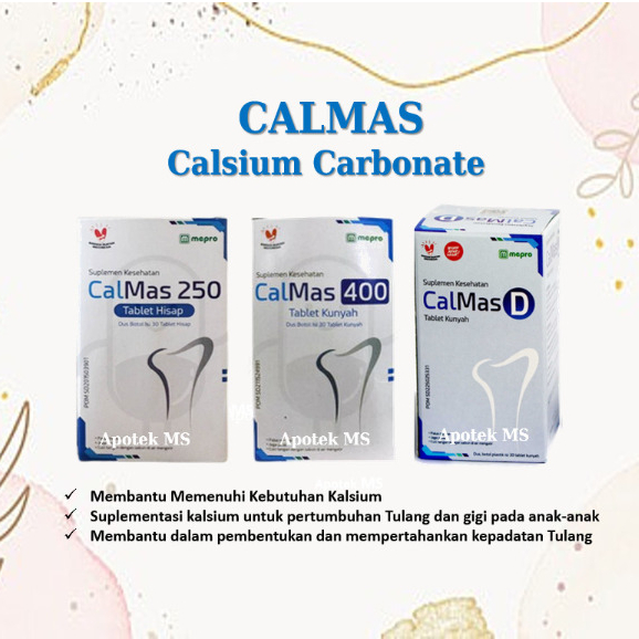 CALMAS / CALSIUM / CALCIUM CARBONATE / CALMAS D / CALMAS 400 / CALMAS 250