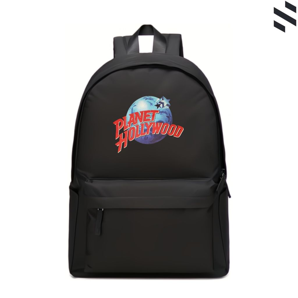 Tas Ransel Sekolah Pria Wanita Backpack Laptop Hitam SMP