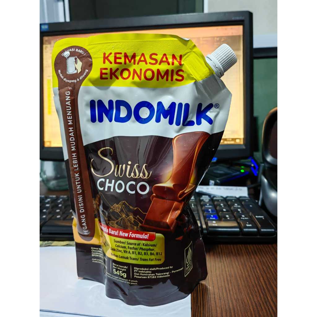 

Indomilk kental manis pouch 545g coklat