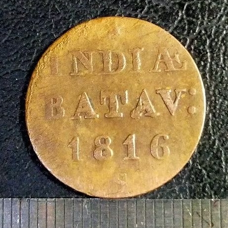 #1.IB. UANG KUNO / KOIN KUNO BELANDA INDIAE BATAV TAHUN 1816 H