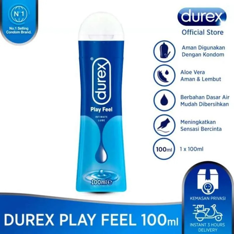 Durex Play Feel Pleasure Gel Lubricant Pelumas 100ml