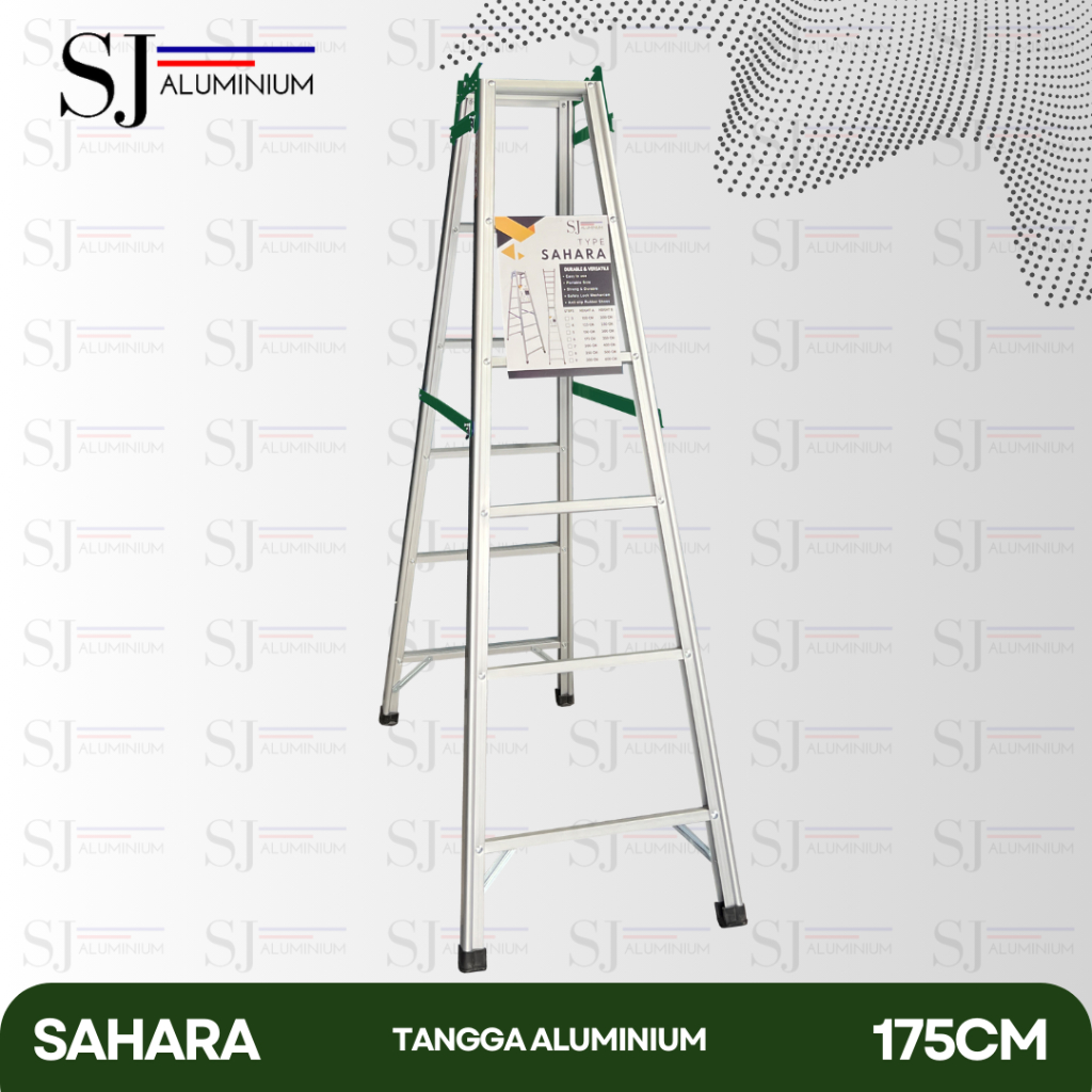 Tangga Aluminium SAHARA - Tangga Lipat Aluminium / Tangga Multifungsi JUMBO - 175 CM / 1,75 M / Hija