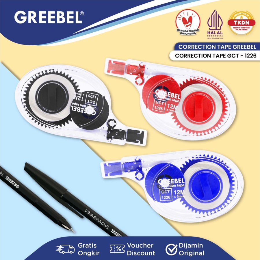 

TBMO CORRECTION TAPE GCT-1226 GREEBEL