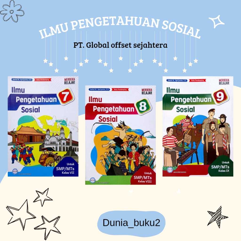 BUKU SISWA ILMU PENGETAHUAN SOSIAL (IPS) KELAS 7,8,9 KURIKULUM PENGGERAK-MERDEKA SMP/MTS PENERBIT: G