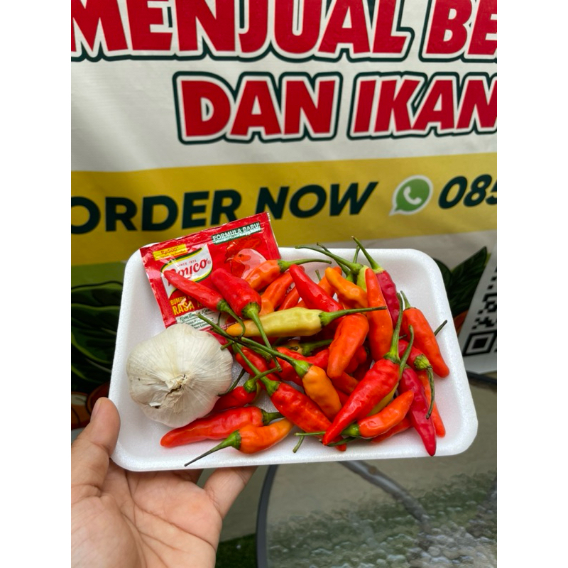 

Paket Cabe Geprek untuk 4-5porsi