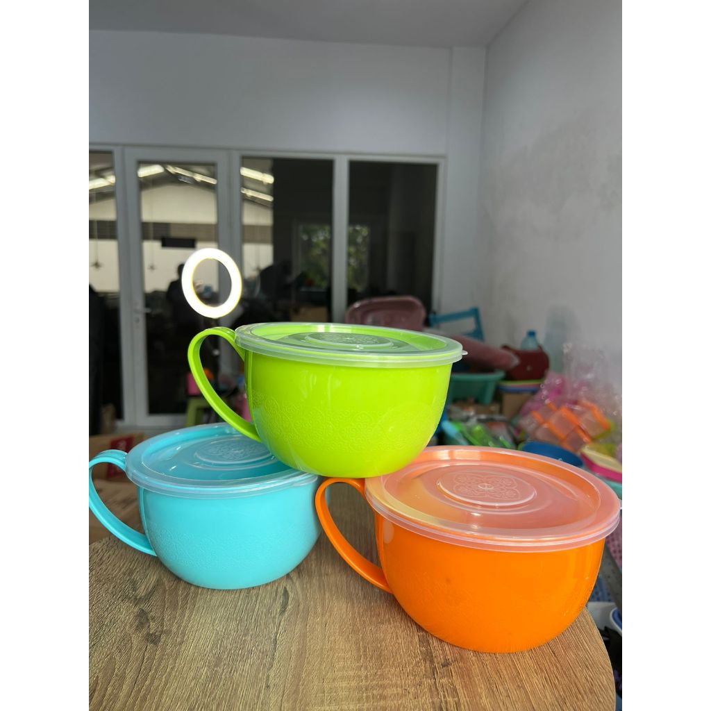 MANGKOK TUTUP TEBAL / MANGKOK TUTUP / MANGKOK PLASTIK BULAT / MANGKOK TUTUP WARNA / MANGKUK TUTUP / 