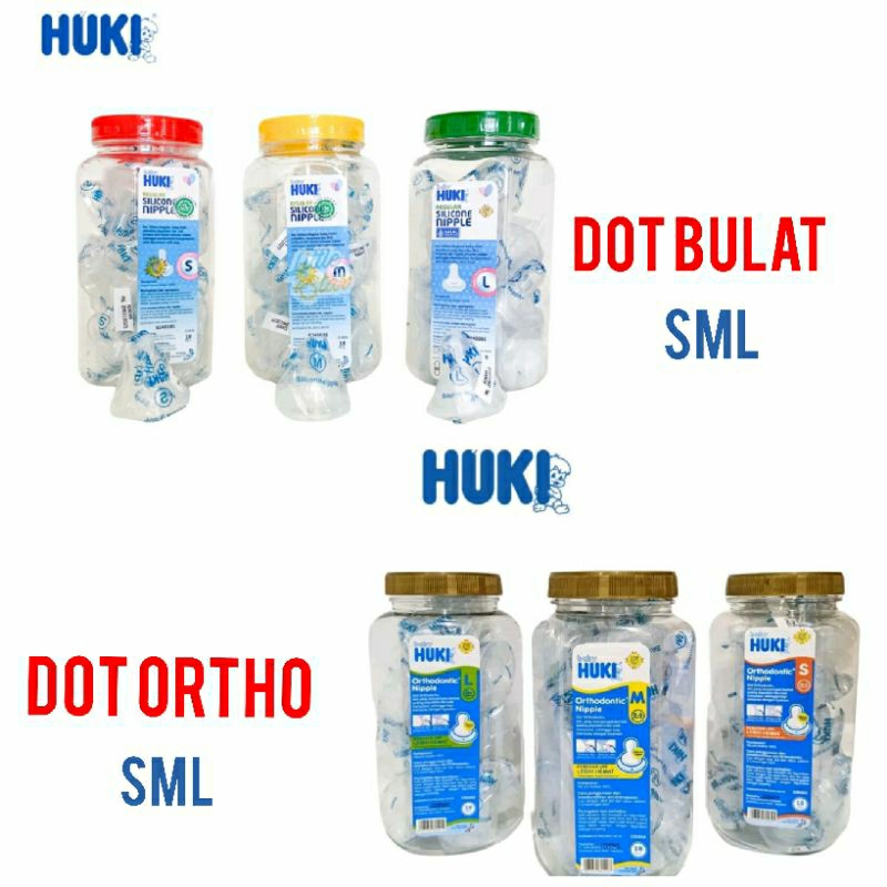 _franzbosse - HUKI 18pcs Dot Bayi Orthodontic Gepeng / Bulat Toples SML