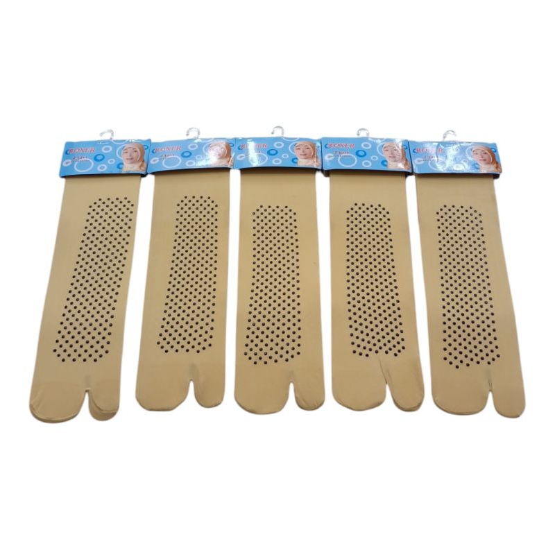 Kaos Kaki Stoking Jempol Anti Slip Wanita Kaos Jempol Muslimah Warna Kulit Panjang Sebetis