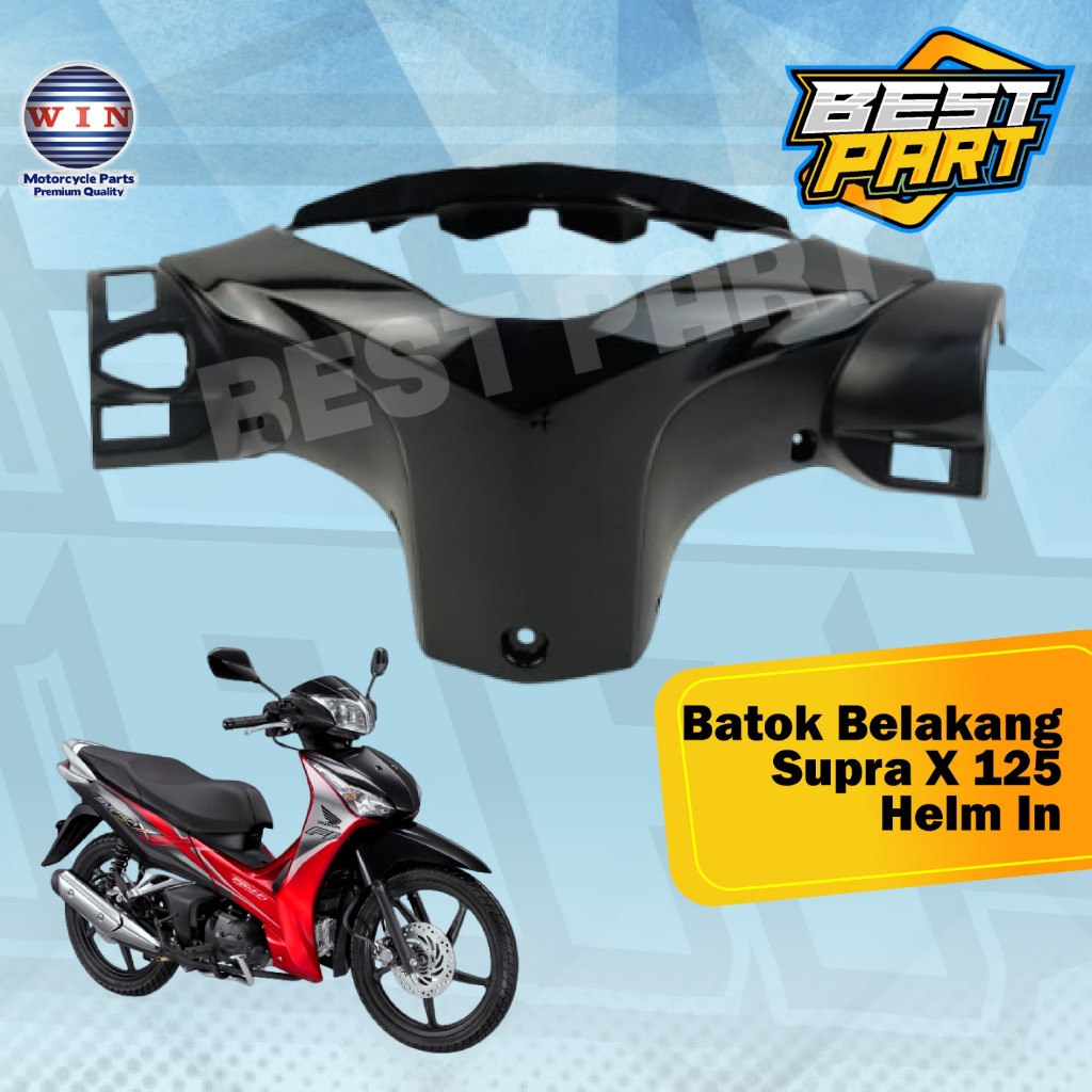 Rear handle Cover Supra X 125 Helm IN. Batok Belakang Supra X 125 Helm In Terlaris