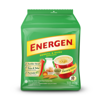 

Energen Minuman Sereal dan Susu rasa Kacang Hijau 10 x 31g
