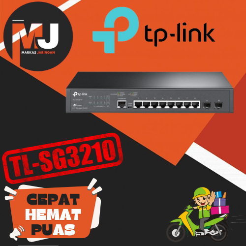 TPLINK TL-SG3210 JetStream 8-Port Gigabit L2 Managed Switch with 2 SFP