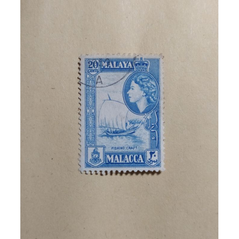 

prangko malaya 20 cent malacca