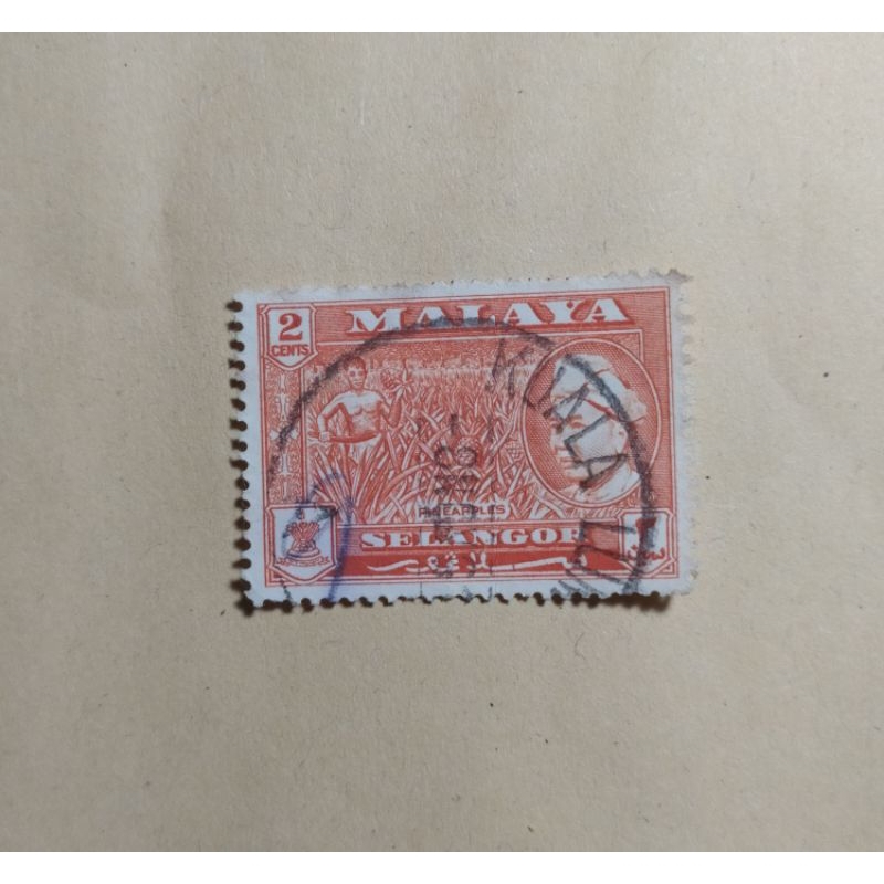 

prangko malaya 2 cent selangor