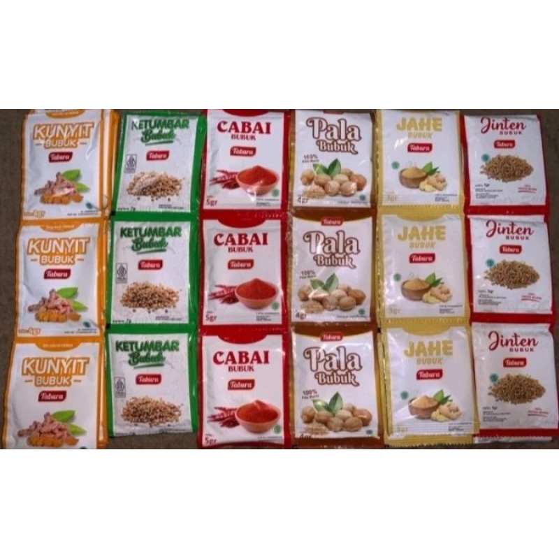 

Bumbu Bubuk Tabura Renceng isi 12 Sachet