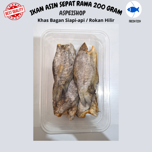 

IKAN ASIN SEPAT RAWA/IKAN SEPAT RAWA/SEPAT RAWA 200 GRAM