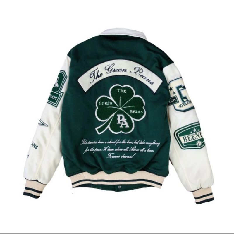 The Green Beans Varsity Jacket Preface Wearhouse Second SIZE XXL
