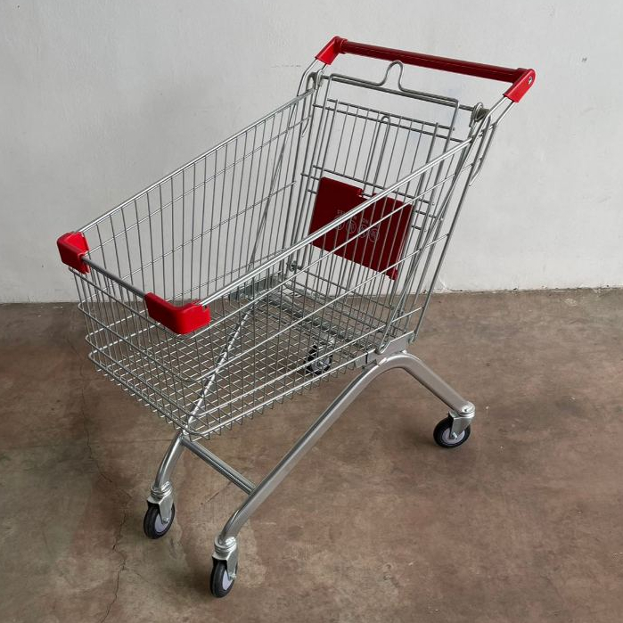 Troli Belanja Supermarket Troli Minimarket Troli 100 Liter Troli Belanja Shopping Trolley Troli Toko