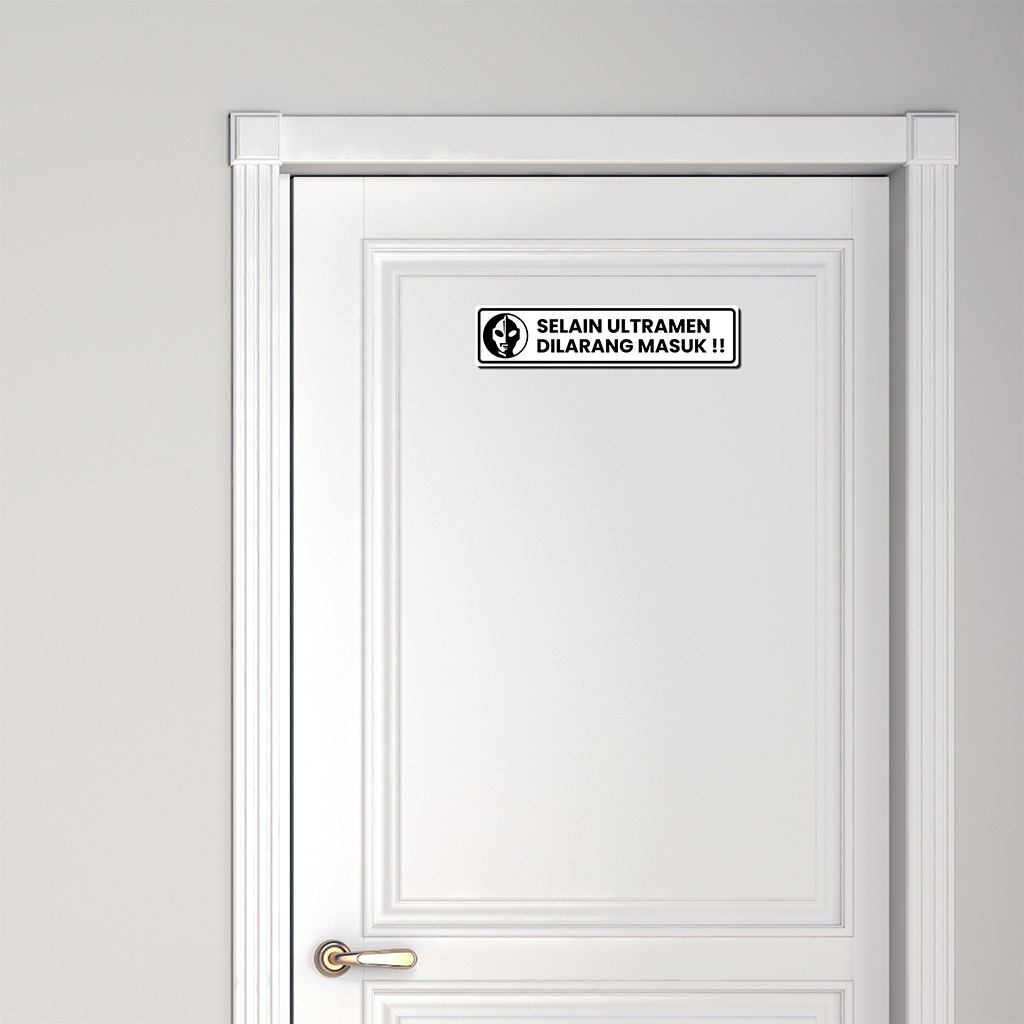 

SELAIN ULTRAMEN DILARANG MASUK - STIKER VINYL ANTI AIR - STIKER DINDING AESTHETIC - STIKER HIMBAUAN