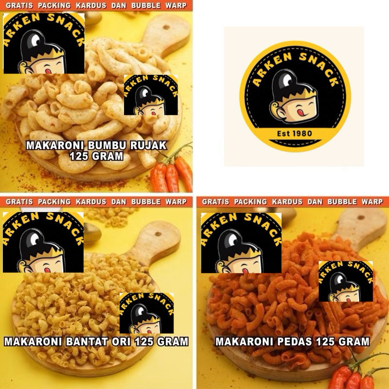 

SNACK/CEMILAN SERBA MAKARONI 125gr ANEKA KILOAN ( SPIRAL PEDAS / SPIRAL ASIN / SPIRAL BALADO / BANTET PEDAS / BANTAT ASIN / BANTET CIKRUH / MAKARONI RUJAK / MAKARONI BESAR)